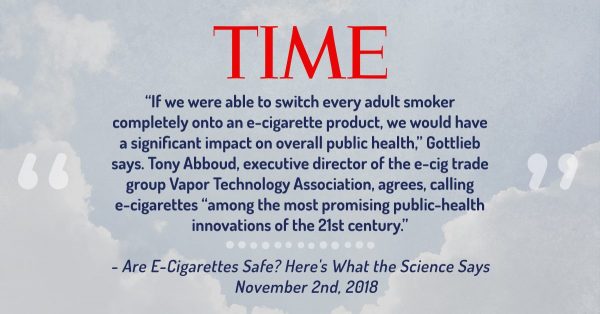 TIME Magazine article on E-Cigarettes quotes VTA Executive Director Tony Abboud.